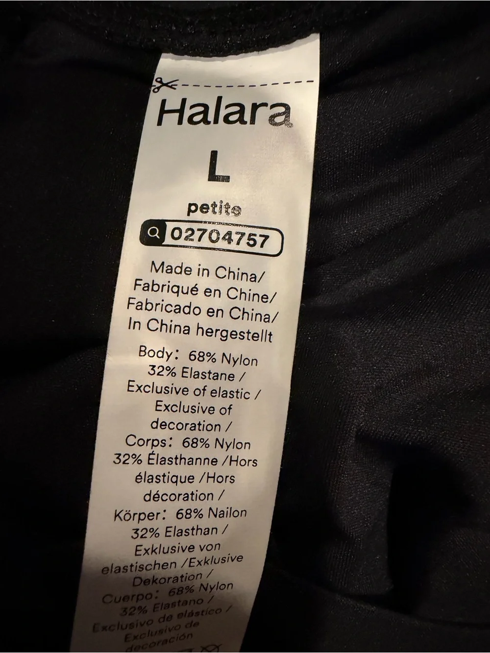 HALARA Black High-Waist Flare Pocket Leggings
